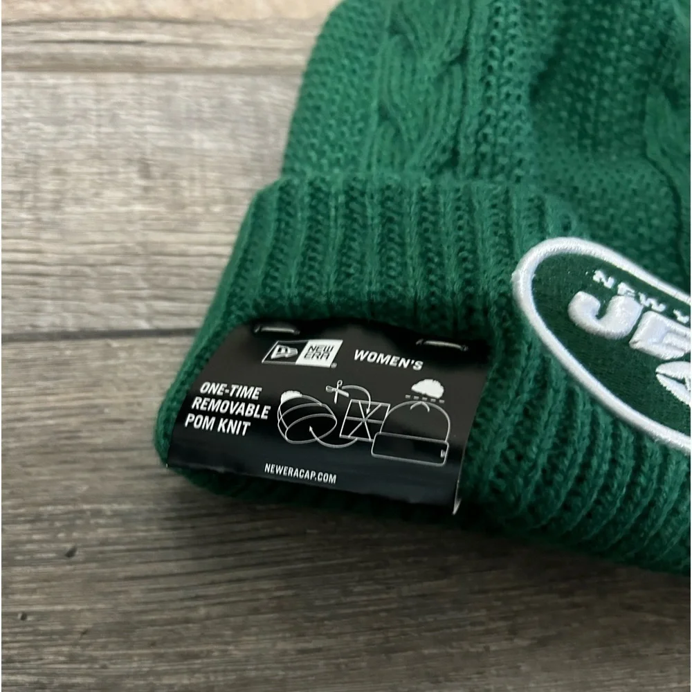 New York Jets Knit NFL Winter Pom Pom Beanie Hat